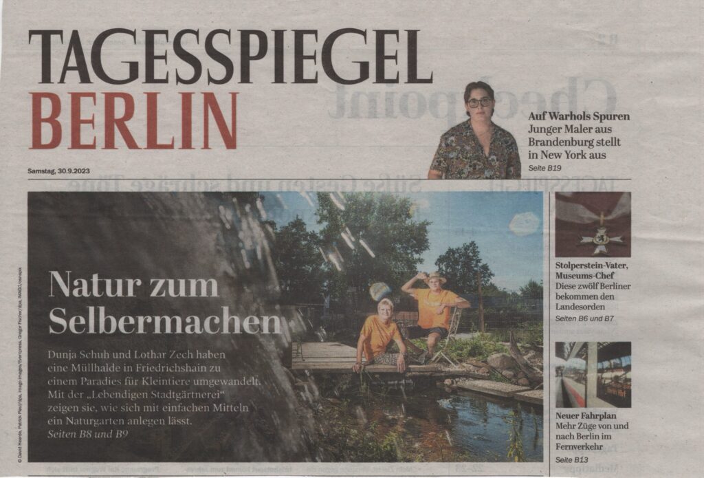 Artikel Tagesspiegel Lebendige Stadtgärtnerei